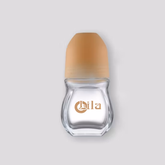 Botellas redondas de embalaje de cosméticos al por mayor, botella enrollable, botella enrollable de 50ml con rollo de plástico en bola