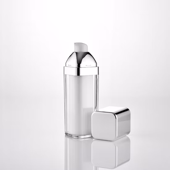 Botella de empaquetado líquida de Ltion de la fundación de la protección solar separada privada de aire de la pared doble del color de encargo